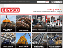 Tablet Screenshot of genscoequip.com